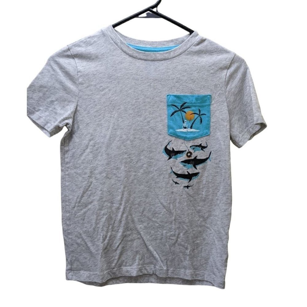 Old Navy Kids Medium(8) Gray T-Shirt